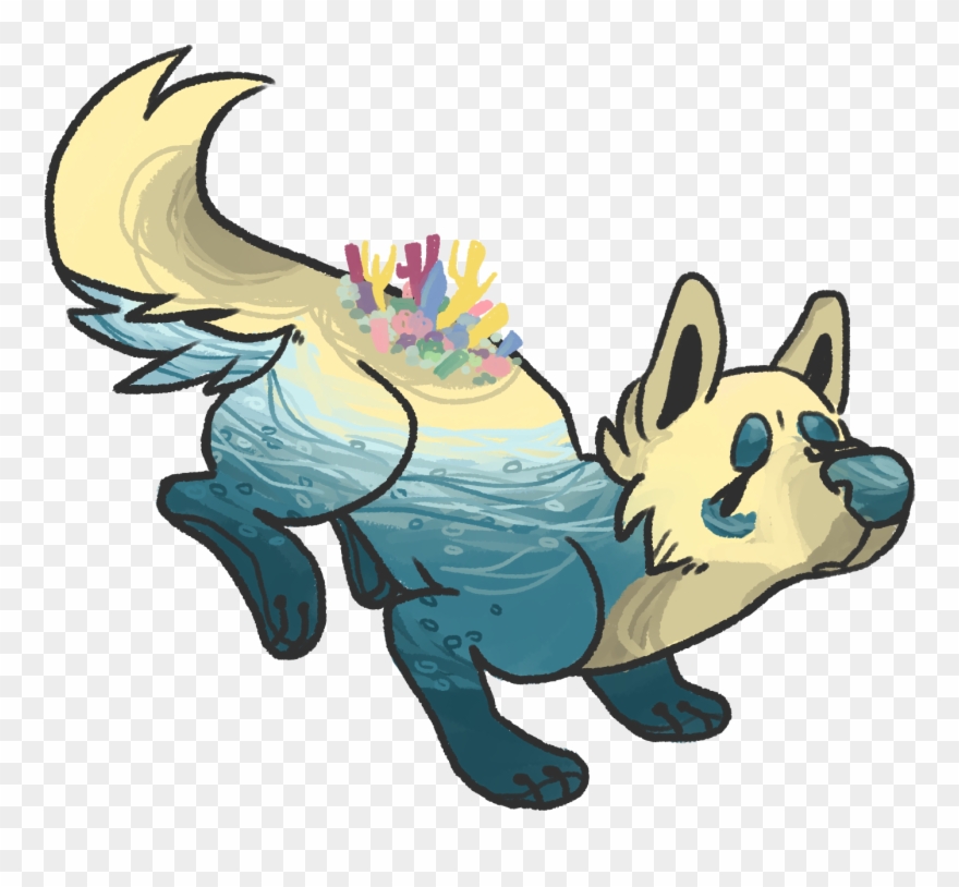 Coral Doge - Cartoon Clipart