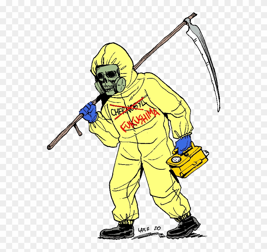 Fukushima Grim Reaper - Fukushima Cartoon Clipart
