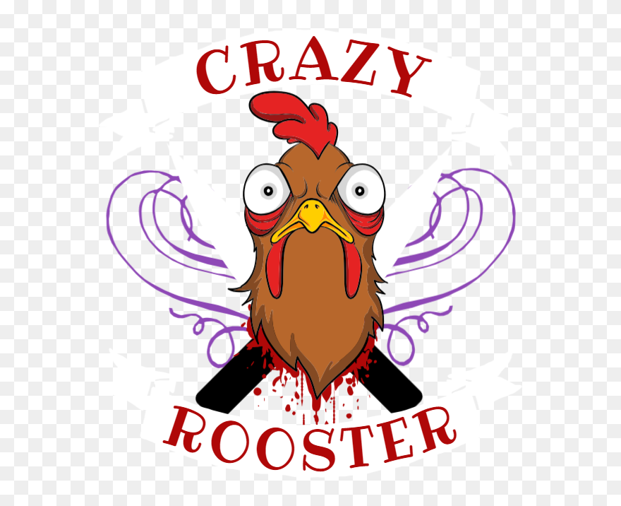 Crazy Rooster - Enke's Ink Clipart
