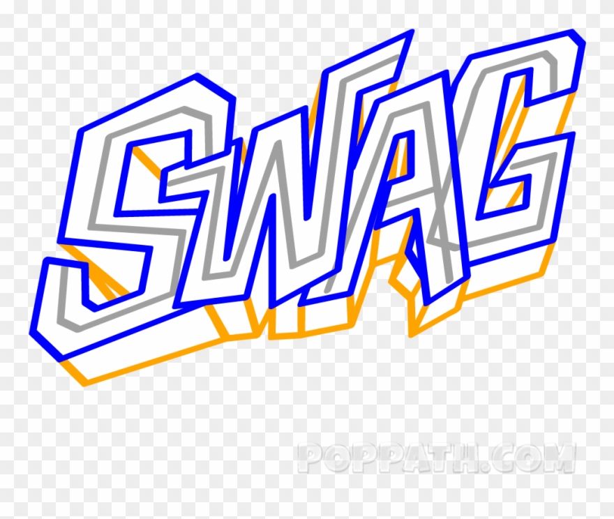 In This Step, Your Drawing Will Get A 3d Effect - Png Text Swag Word Clipart