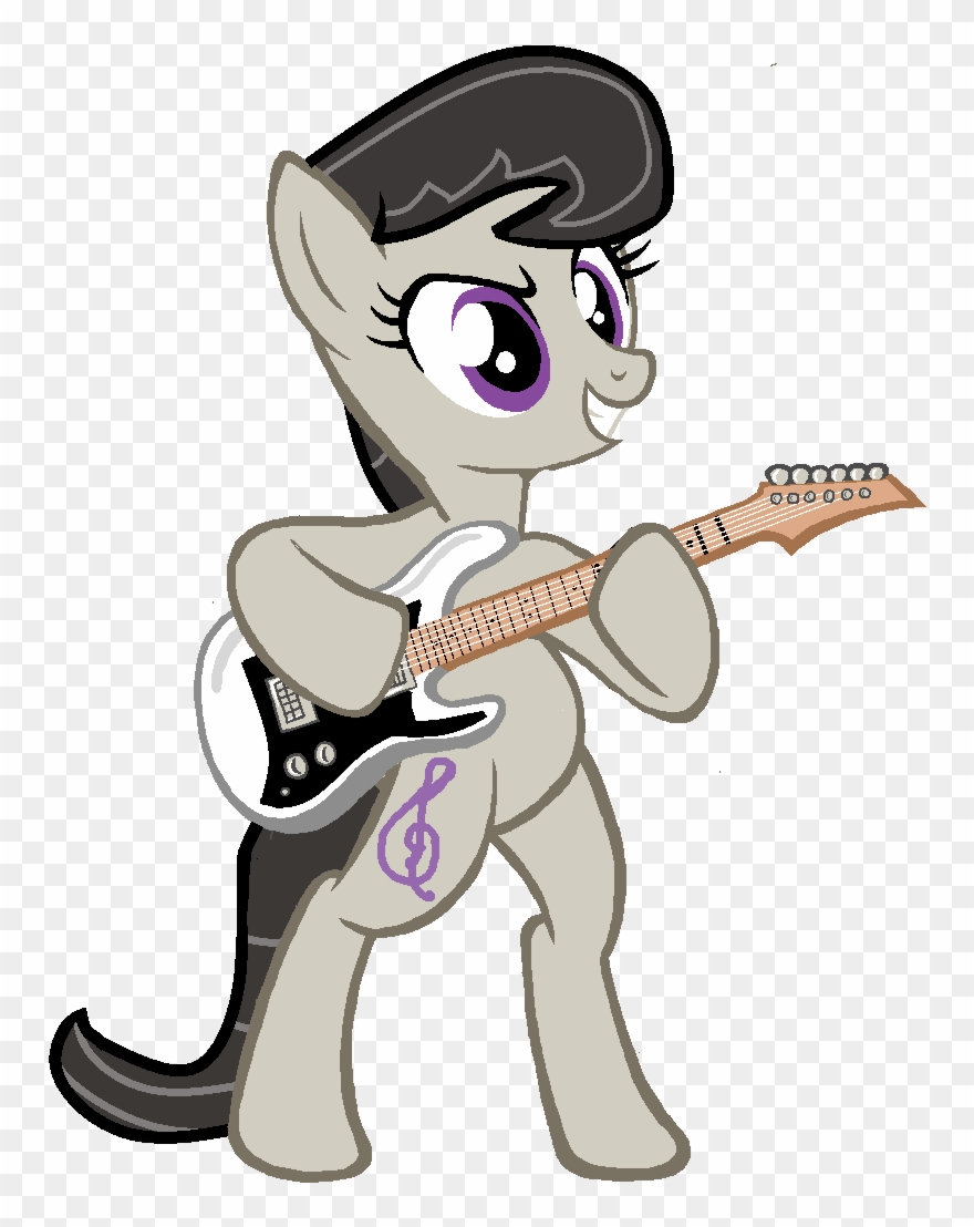 Grapefruitface1, Derpibooru Exclusive, Guitar, Octavia - Cartoon Clipart