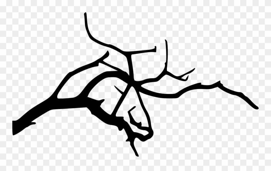 Free Png Simple Tree Branch Png Images Transparent - Silueta Rama De Arbol Png Clipart