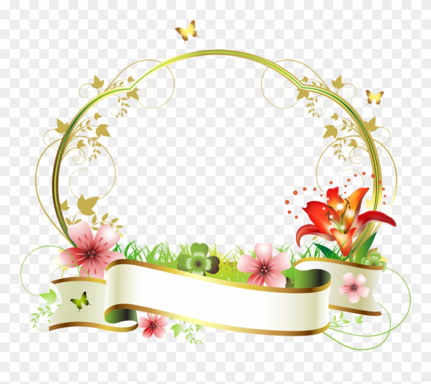 Фото, Автор Bzikolya На Яндекс - Frame Flower Vector Png Clipart