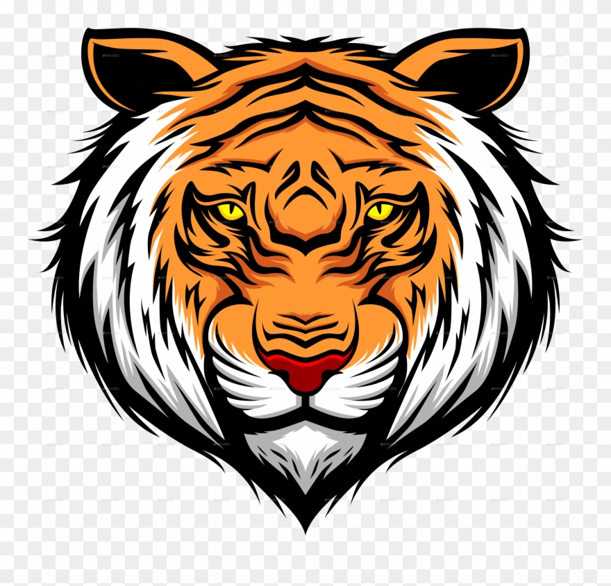 Download Tiger Tattoos Free Png Transparent Image And - Tiger Head Vector Png Clipart