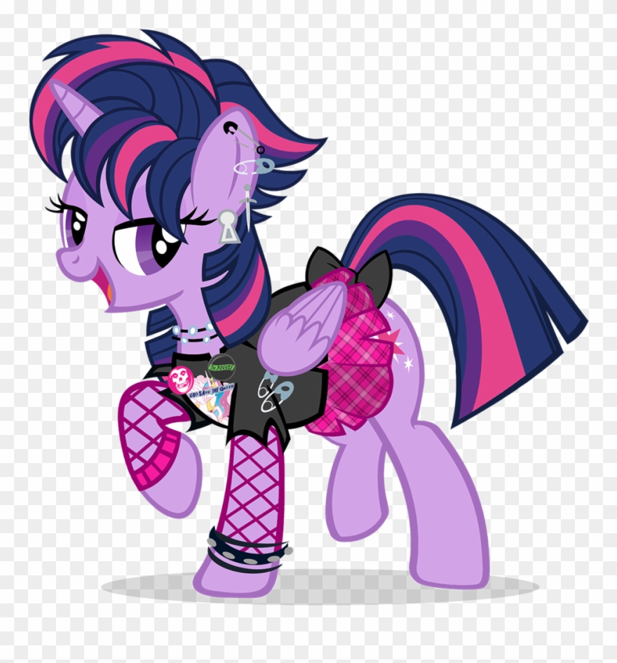 Goo Save Theqi Twilight Sparkle My Little Pony - My Little Pony Punk Clipart