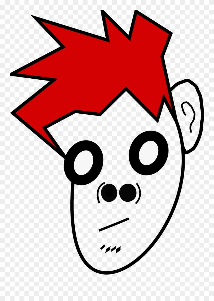 Punk,man,redhead,free Vector Graphics,free Pictures, - Redhead Punk Rocker Illustration Clipart