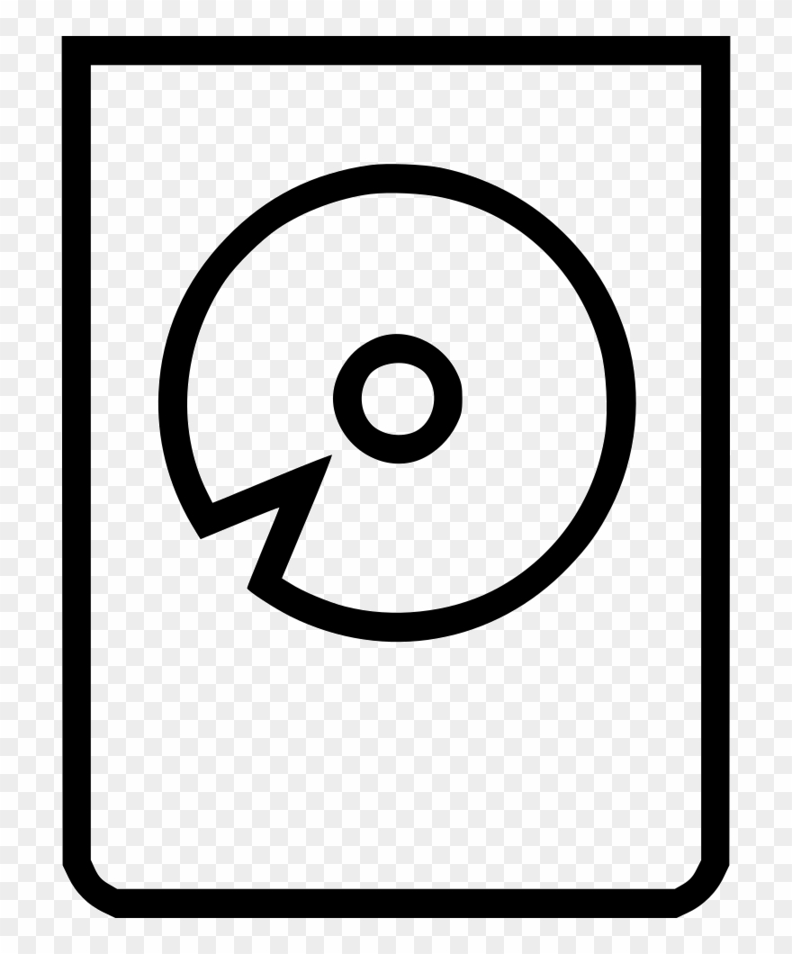 Hard Drive Hard Harddrive Comments - Circle Clipart