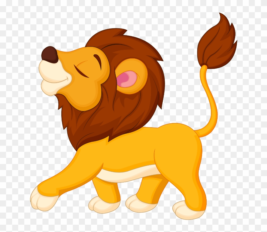 Sleepy Cub - Cartoon Baby Lion Clipart