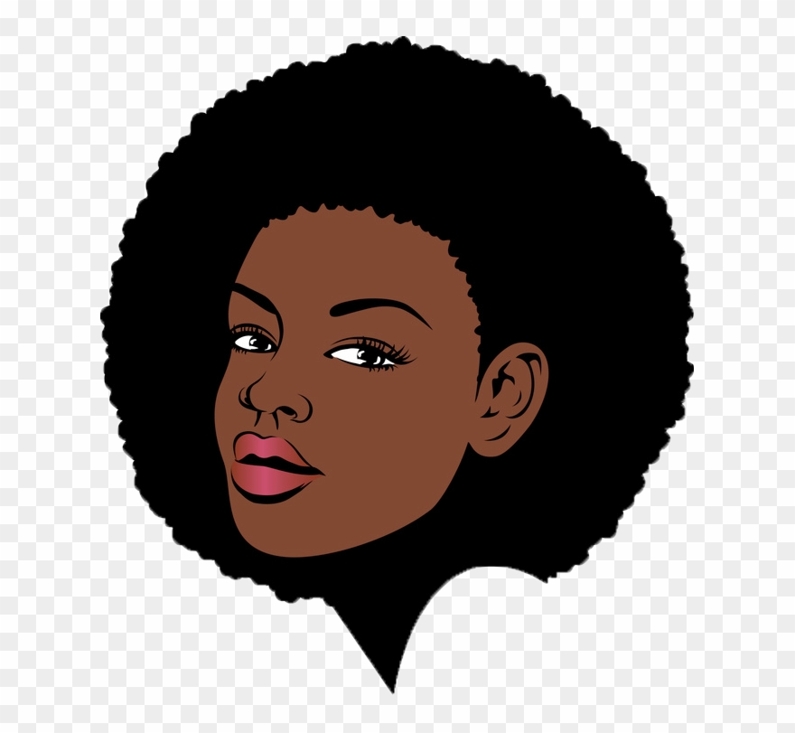 Album Review - Afro Lady Face Clipart