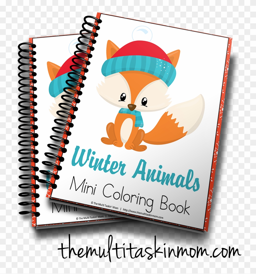 Clip Art Winter Animals Mini Coloring Book With Transparent - Other Stories - Png Download