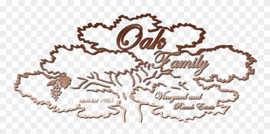Oak Family Vineyard & Ranch Estate Logo - Vineyard Ranch Clipart
