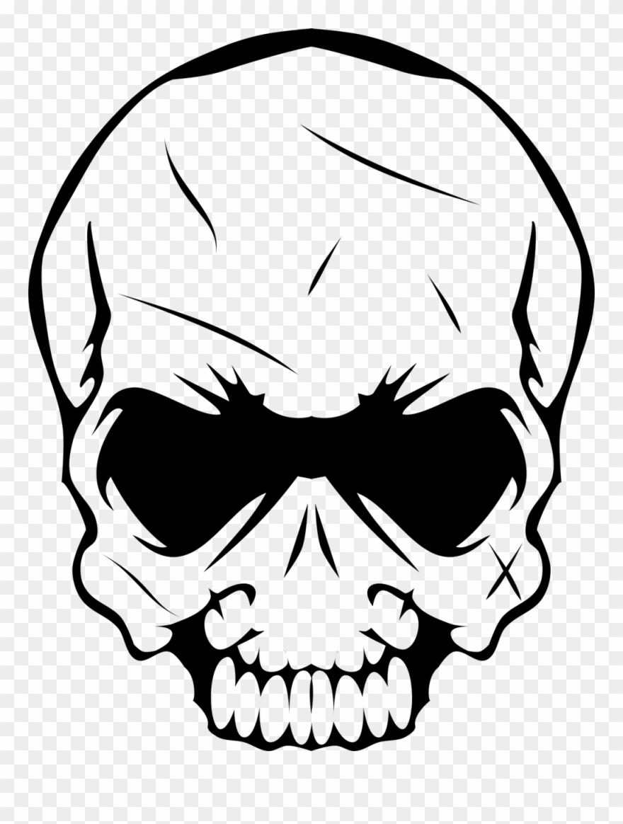 Head Skull Bones Skeleton Death Png Image - Clip Art Skull Head Png Transparent Png
