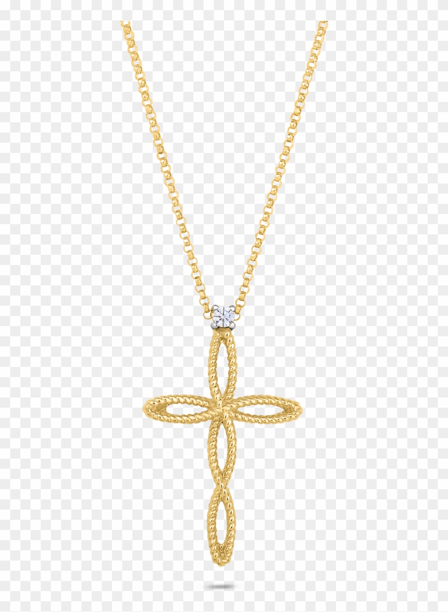 Clip Art Transparent Gold Chain Cross Png For Free - Locket