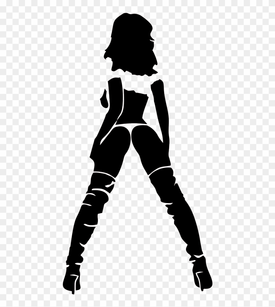 Hot Sexy Girl Woman Pinup Funny Car Bumper Window Vinyl - Sexy Woman Silhouette Png Clipart