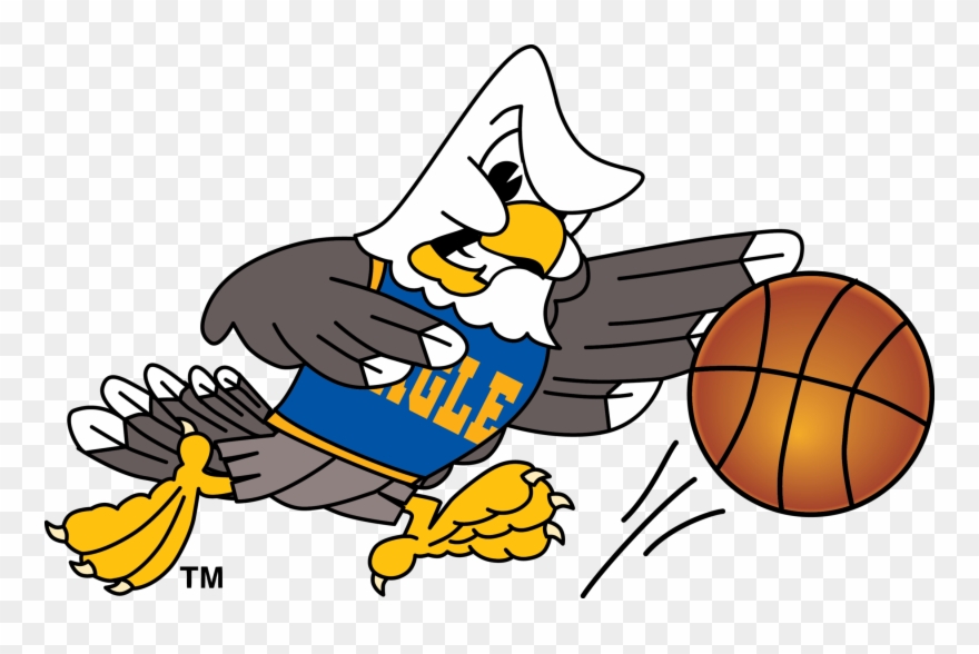 Boys Basketball - Cartoon Eagle Clipart
