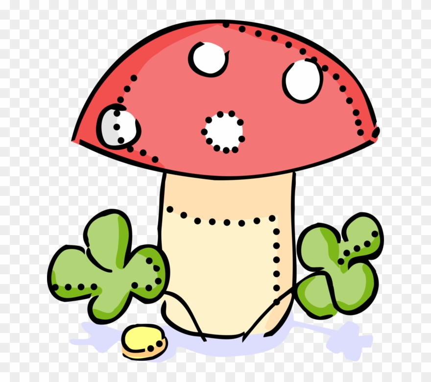 Or Toadstool With Lucky - Mushroom Clipart