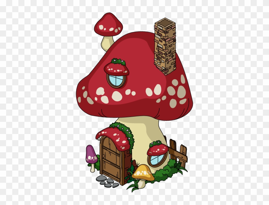 Toadstool House - Portable Network Graphics Clipart
