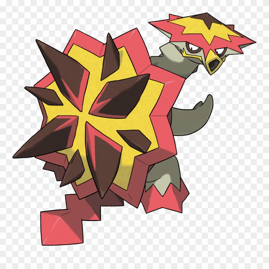 Elemental Clipart Turtle - Turtonator Pokemon - Png Download