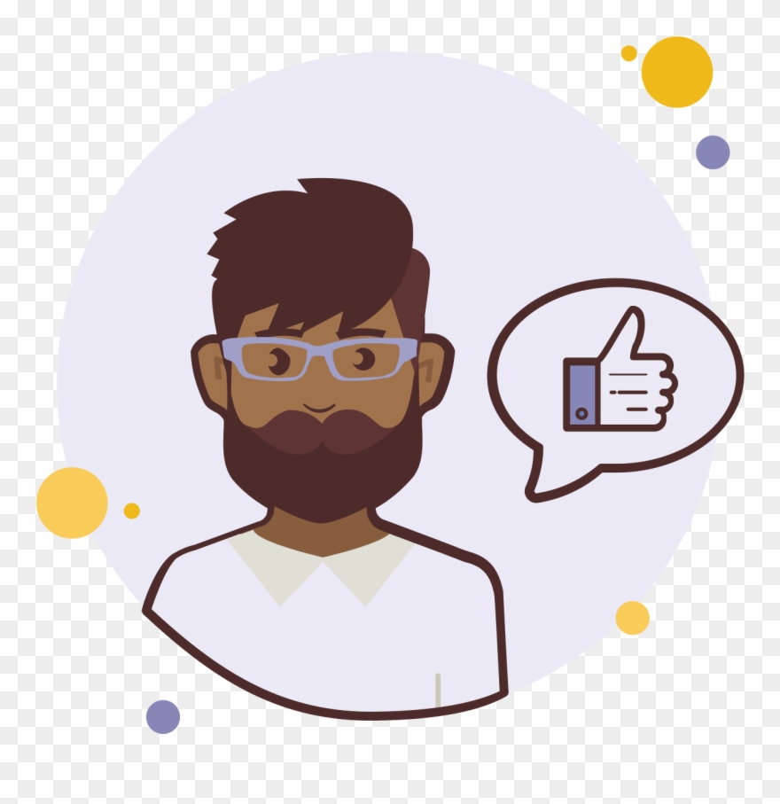 Man With Beard Like Icon - Icon Clipart