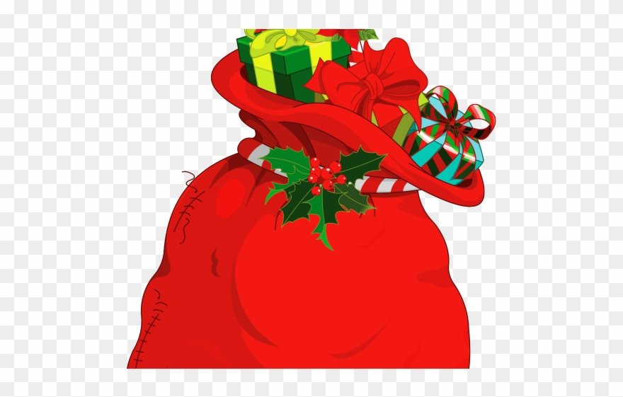 Bag Clipart Homework - Santa Claus Bag Png Transparent Png