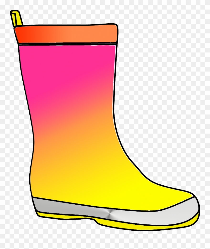 In 2016, Shoebox Started A Worldwide Trend Of Funky - Rain Boot Clipart