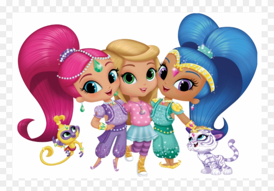 Cialda In Ostia Shimmer & Shine Decorazioni Torta Compleanno - Shimmer And Shine Genie Friends Forever Clipart