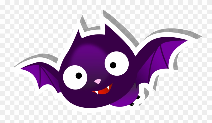 Flying Bat Sticker - Clip Art - Png Download