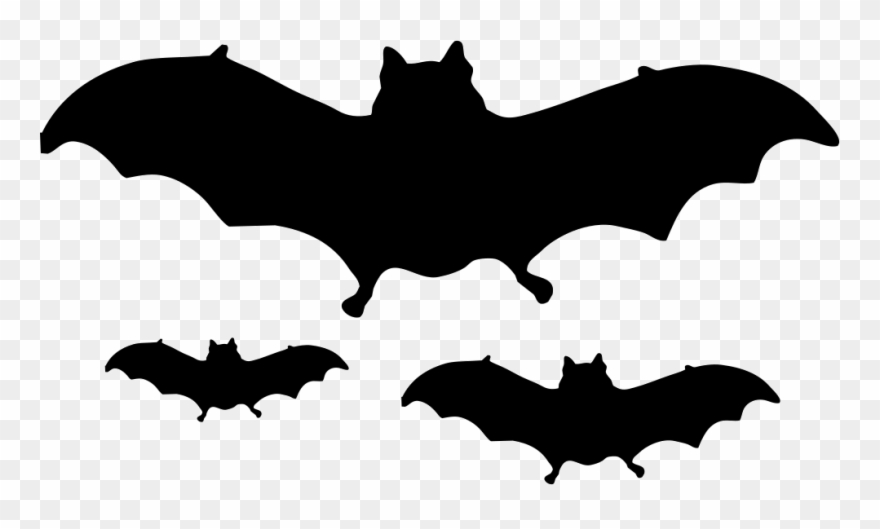 Bats Flying Comments - Хэллоуин Летучая Мышь Png Clipart