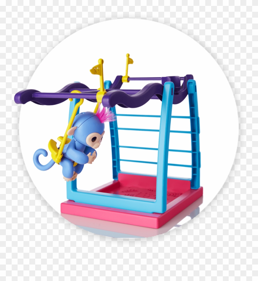 Fingerlings Monkey Playsets Monkey Bars And Swing Clipart