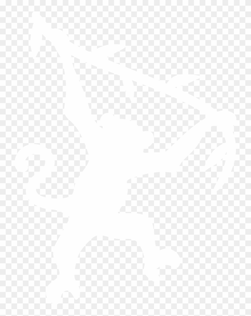Monkey Clipart Silhouette - Png Download