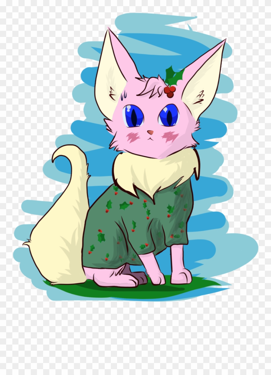 Sheba In Her Ugly Christmas Sweater - Portable Network Graphics Clipart