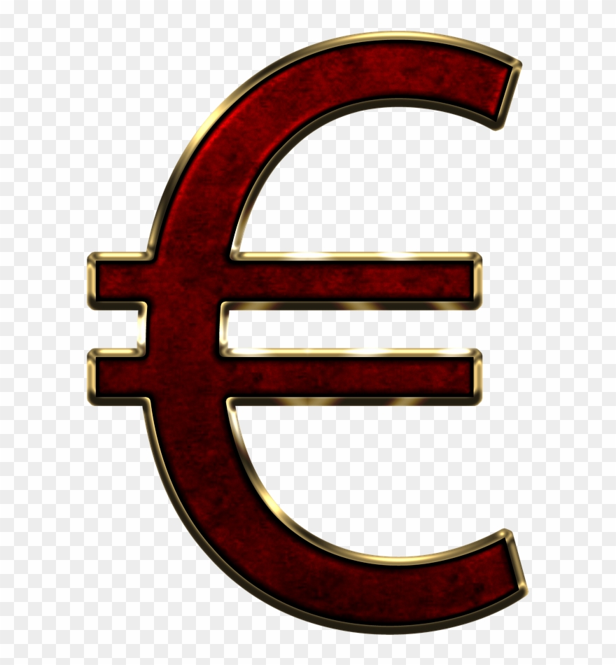 Background Scrapbooking Paper Png Image - Euro Sign Black And White Clipart