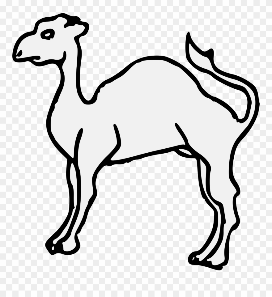 Drawn Camel Heraldic Clipart