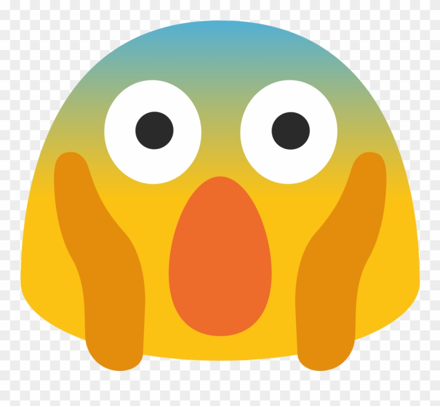Transparent Emoji Snake Png Transparent Emoji Snake - Face Screaming In Fear Emoji Android Clipart
