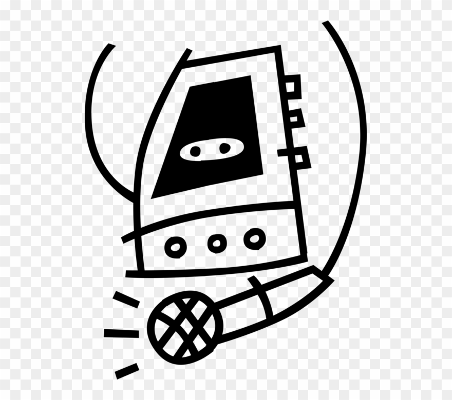 Vector Illustration Of Home Audio Entertainment Tape Clipart