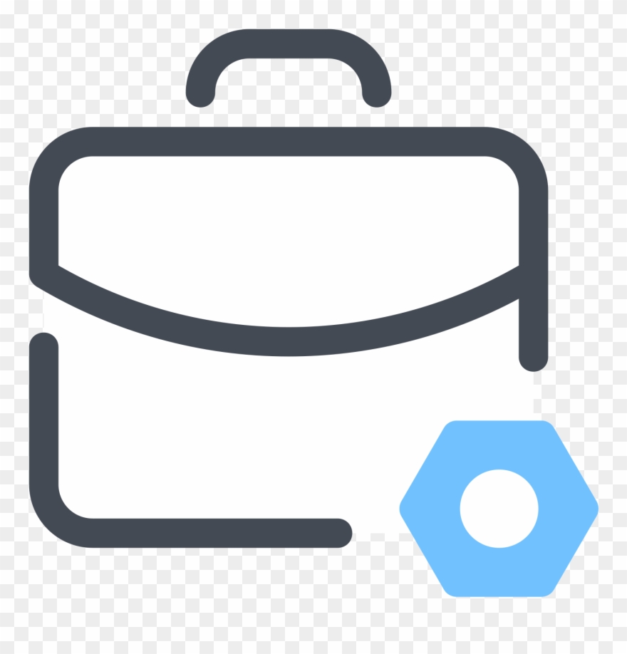 Briefcase Settings Icon - Briefcase Clipart