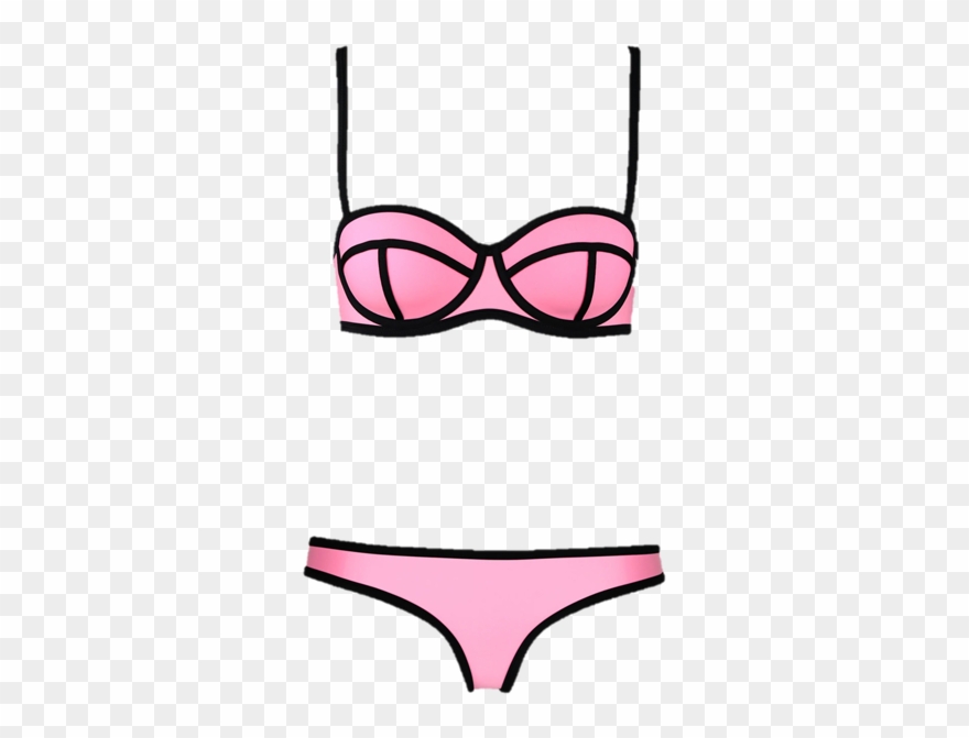 Banner Royalty Free Download Bikini Clip River Island - Bathing Suit With Lines - Png Download