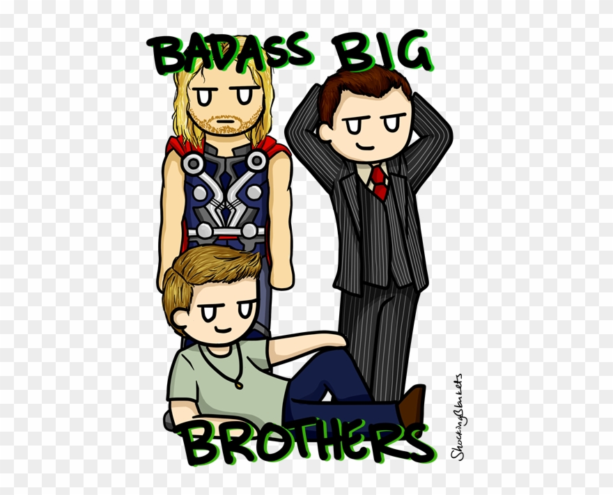 Brothers Clip Art - Sherlock And Loki Fan Art - Png Download
