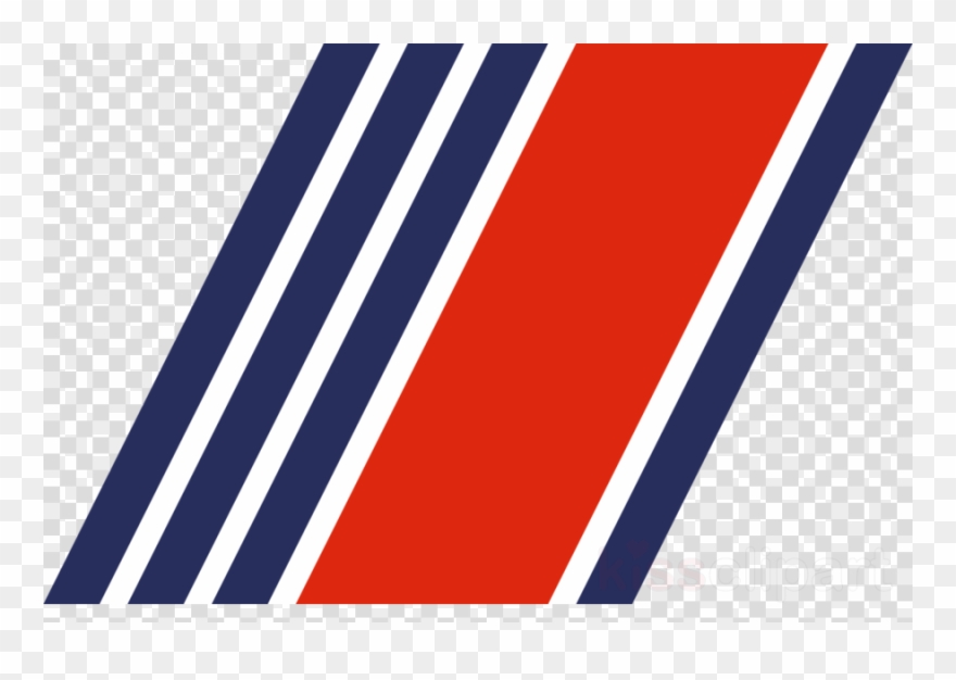 Blue Text Line Font Pattern Flag Design Graphics Clipart - Coast Guard Racing Stripes - Png Download