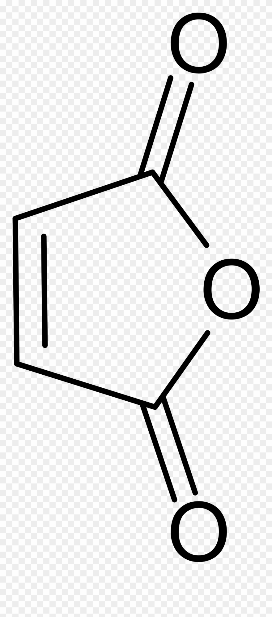 Open - Chemical Structure Of Maleic Anhydride Clipart