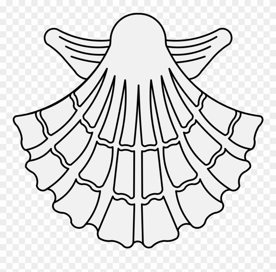Drawing Shell For Free Download On - Heraldic Escallop Clipart