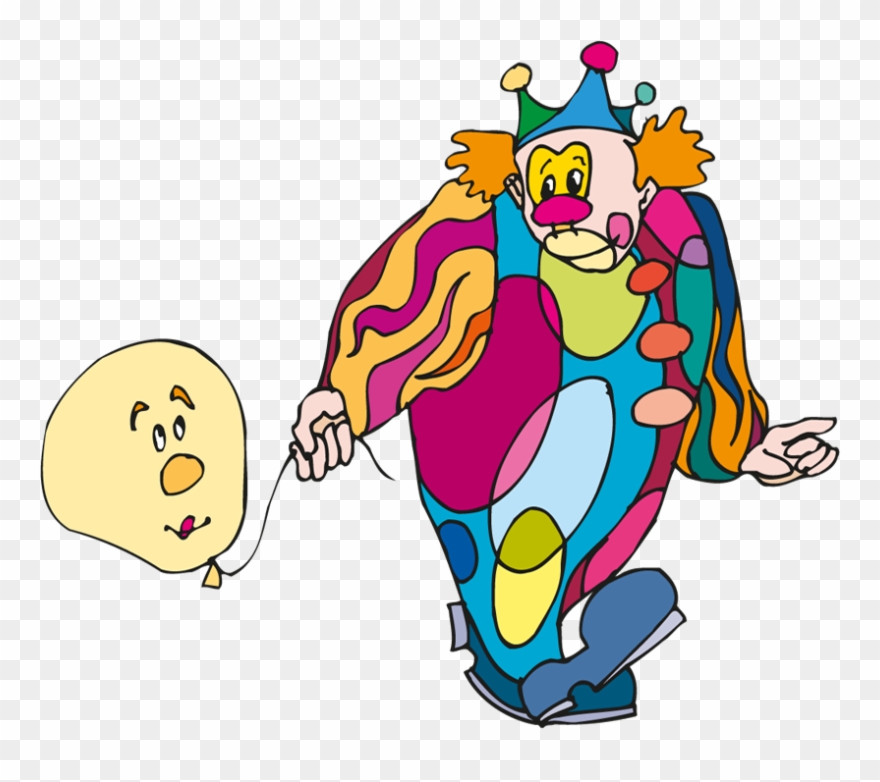 Clowns And Balloons - Balloon Clip Art - Png Download