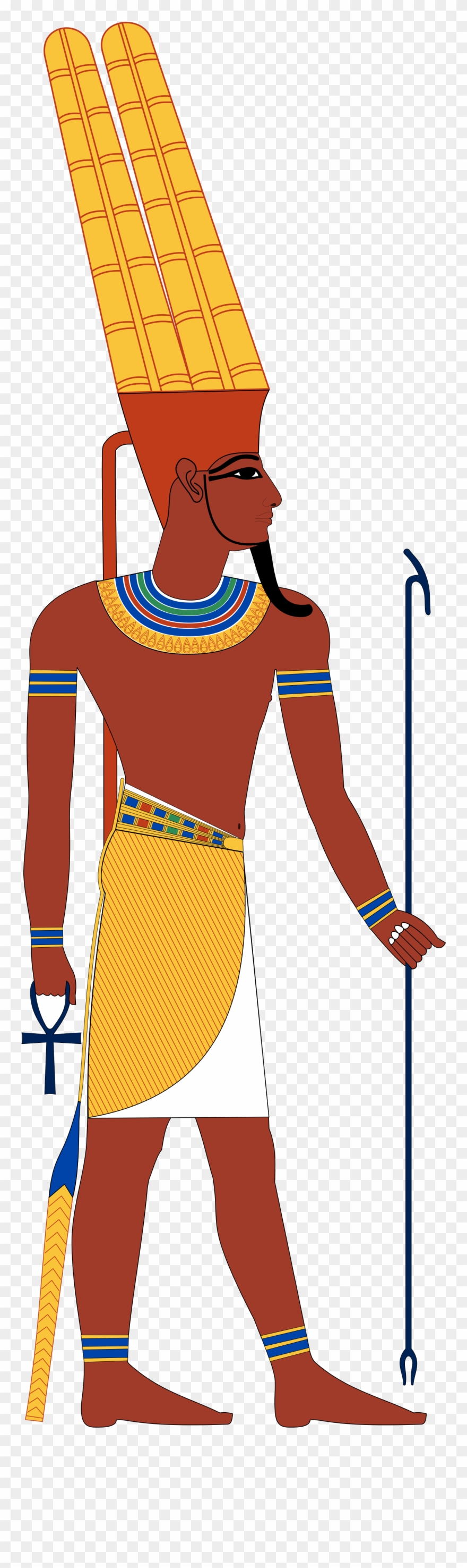 File - Amun Mirror - Svg - Seth God Clipart