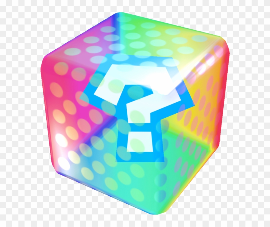 Itemboxmk7 - Mario Kart Power Up Box Clipart