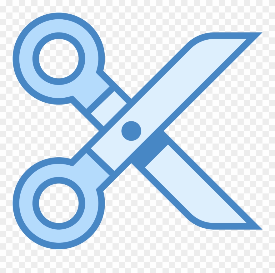 A Pair Of Scissors Opened And Pointed Right - Dibujo De Tijera Png Clipart