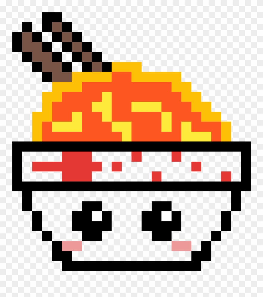 Delicious Ramen - Kawaii Pixel Art Food Clipart