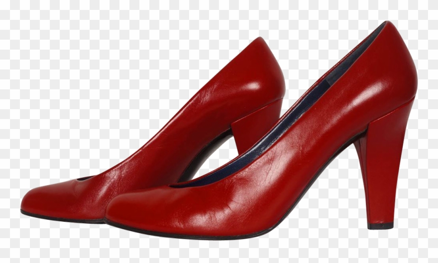 Ruby Slippers High Heels - Vintage Charles Jourdan Leather Heels Clipart