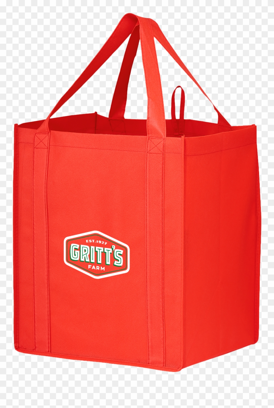 Gritt's Farm - Red Grocery Bag Clipart