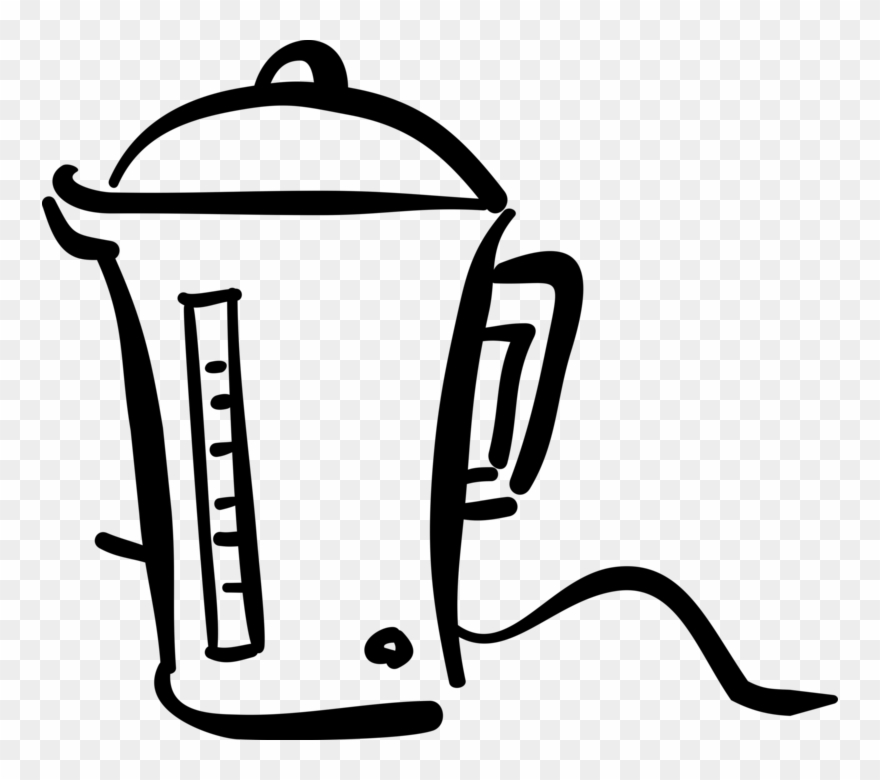 Vector Illustration Of Electric Applicance Coffeemaker Clipart