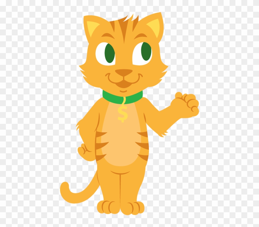 All My Money Cash Cat - Illinois Clipart